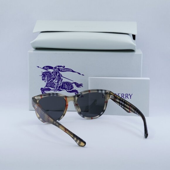 Burberry BE4432U 412287 Square Sunglasses - Vintage Check/Grey main image 6